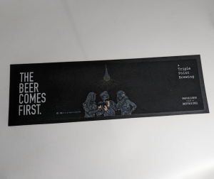 The Beer Comes First Bar Runner.