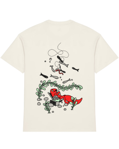 Oversized Salamander Ivory T-shirt