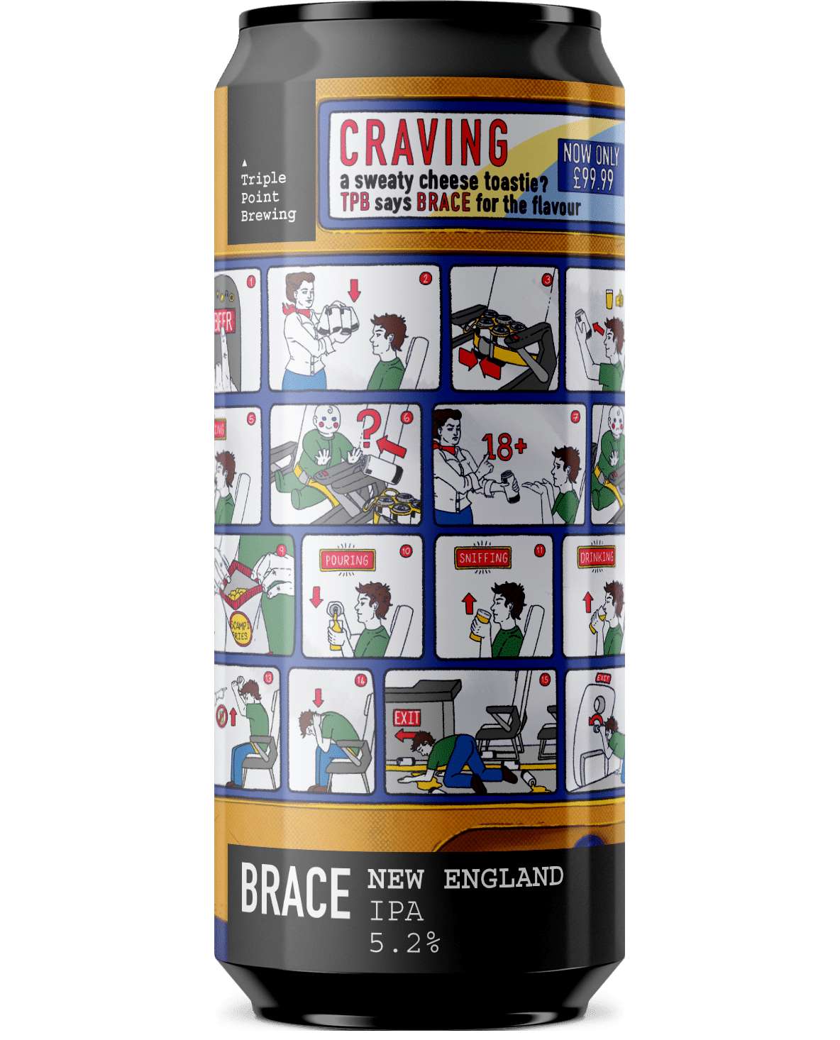 Brace can mock up